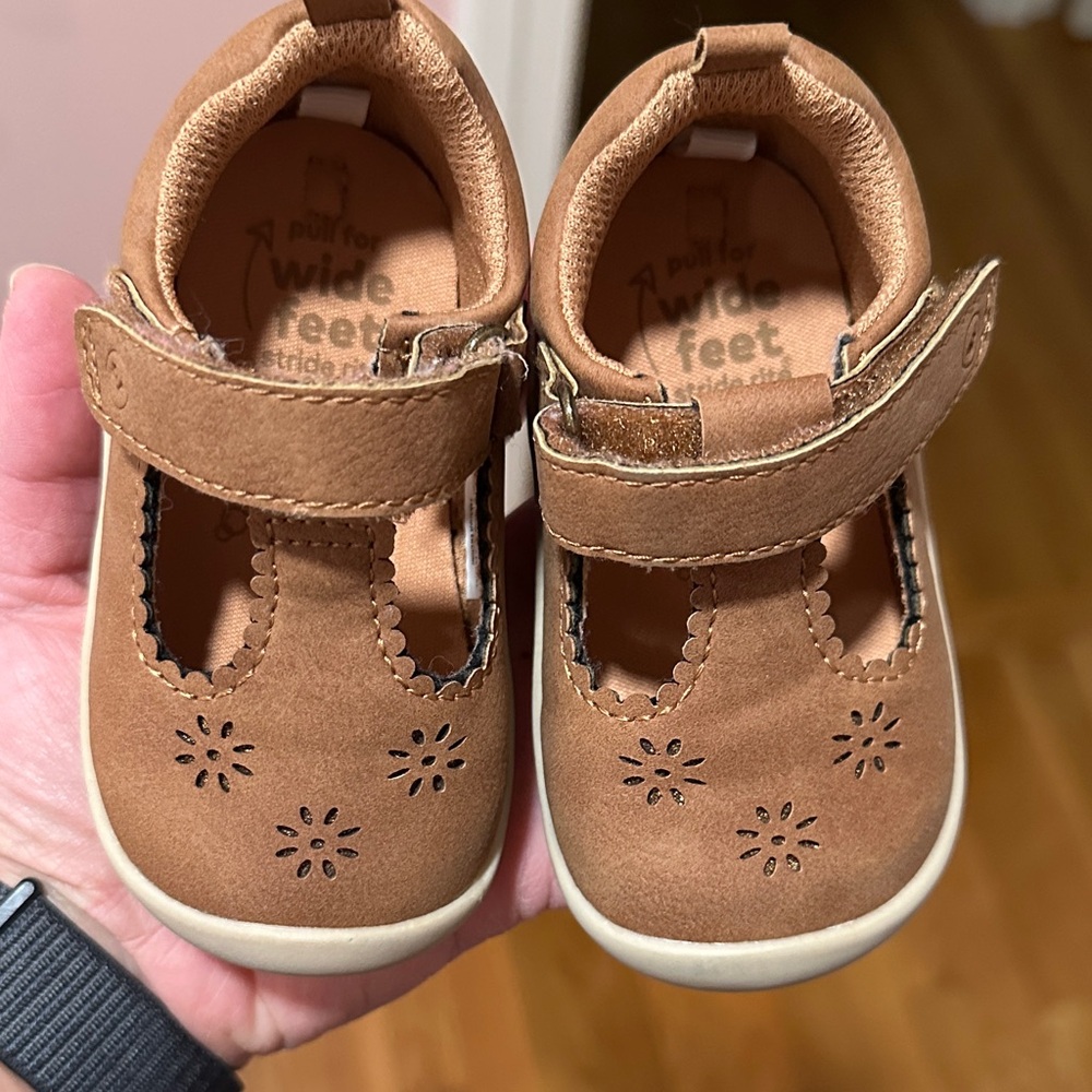 Stride Rite Tan Baby shoes Cheyenne Mary Jane